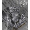 Genuine Surplus Royal Scots Regiment Army Cap Badge Metal (696)