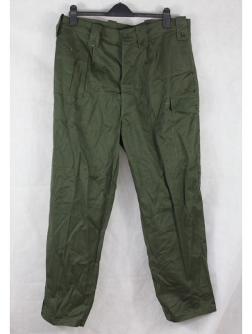 Genuine Surplus Belgian NATO Trousers Vintage 1975 Combats Olive Green (649)