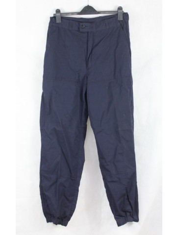 Genuine Surplus French Firefighters Trousers Zip Fly Navy Blue 32" w (657)