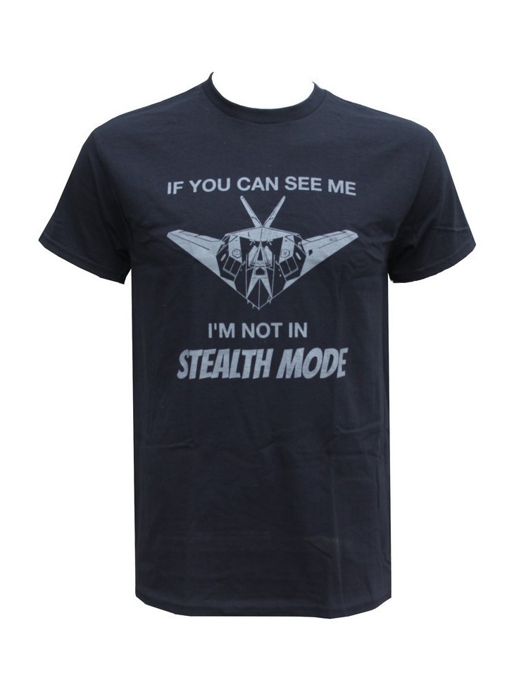 Stealth Mode Exclusive Printed T-Shirt Military Forces Aviation Grey