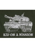 Kid On A Mission Printed Military T-Shirt British Forces Childrens Olive Green