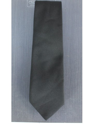 Genuine Surplus RAF Royal Air Force Black Tie, Woven Sleek Polyester Tie