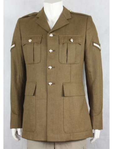 Genuine British Army Uniform Jacket Mens Dress Jacket Replaced Buttons Tan 319