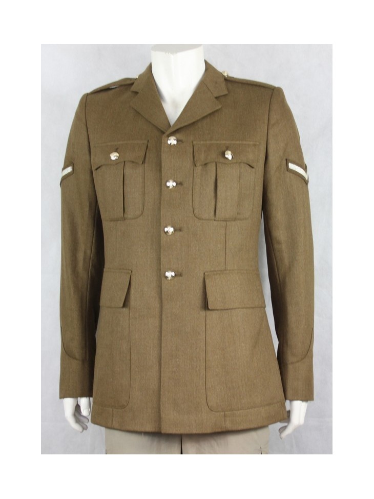 Genuine British Army Uniform Jacket Mens Dress Jacket Replaced Buttons Tan 319