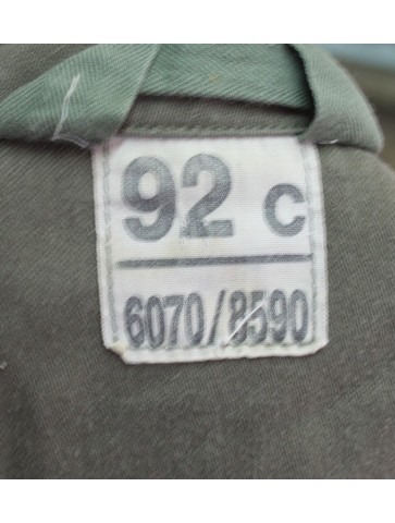 Genuine Surplus French Army 300 Vintage Combat Jacket Green Canvas