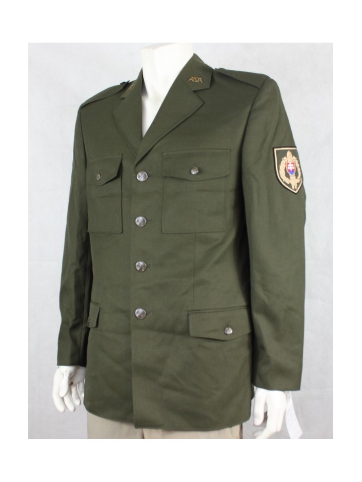 Genuine Slovakian Army Uniform Jacket Mens Dress Jacket Green All Sizes badged