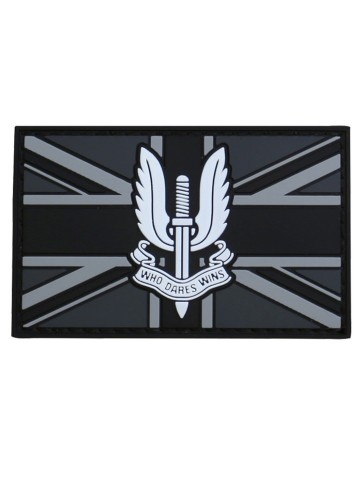 SAS Regiment Tactical Patch Black Velcro Backed