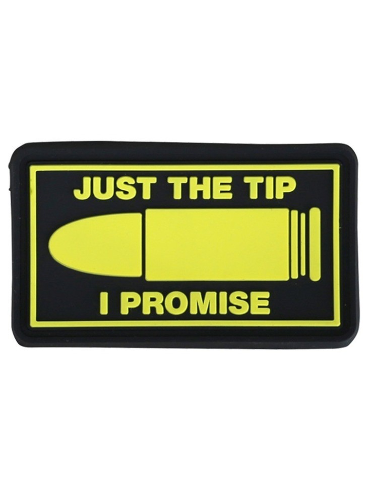 KT Just The Tip PVC Rubber Morale Patch tactical hook Army Airsoft 3D