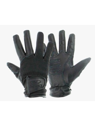 Highlander Spec Ops Leather & Polyester Flexible Protective Gloves  Black