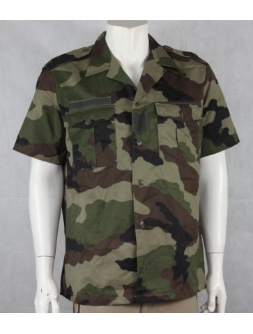 Genuine Surplus French Army Short Sleeve Shirt CCE Camouflage (810)