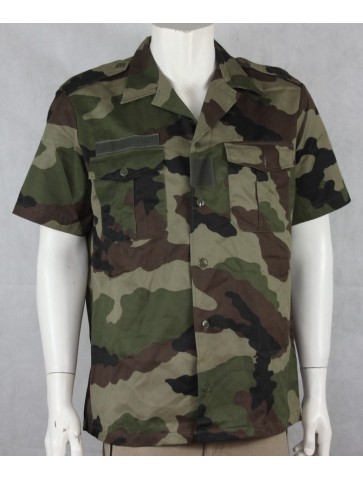 Genuine Surplus French Army Short Sleeve Shirt CCE Camouflage (810)