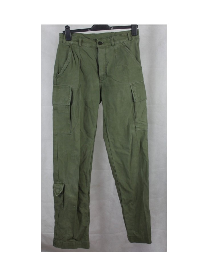 Genuine Surplus Dutch Vintage Olive Green Combat Trousers 28