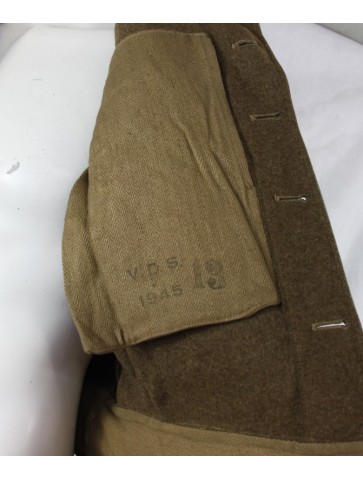 Genuine Surplus Belgian Army Battle Dress Jacket 38-40" Chest Dated 1945 (895)