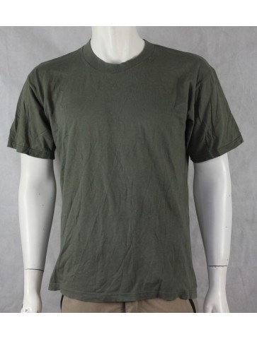 Genuine Surplus Vintage French Cotton Olive  T-Shirt Short Sleeve 1990's (685)