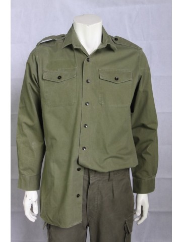 Genuine Surplus Vintage British Army PolyCotton Working Shirt Olive Green