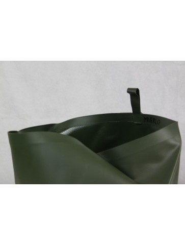 Genuine Surplus Dutch Army  Folding Wash Bowl Water Bowl Green Rubberised Canvas