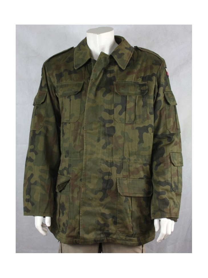 Genuine Surplus Polish Leaf Camo Parka Lined Quilted Warm Winter