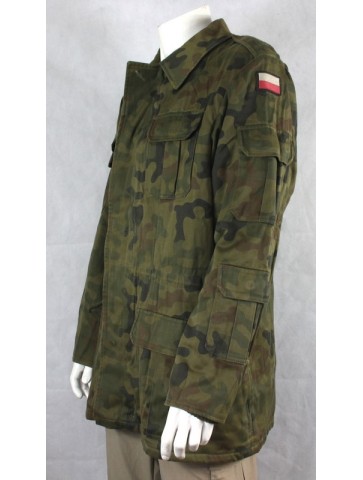 Genuine Surplus Polish Leaf Camo Parka Lined Quilted Warm Winter
