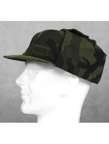 Genuine Surplus Vintage Czech Ex Army Field Hat Peak Cap CAMO NEW