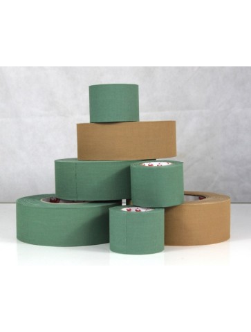 Genuine Surplus Self Adhesive Fabric Tape Scapa Tape Green Tan Large Small Roll