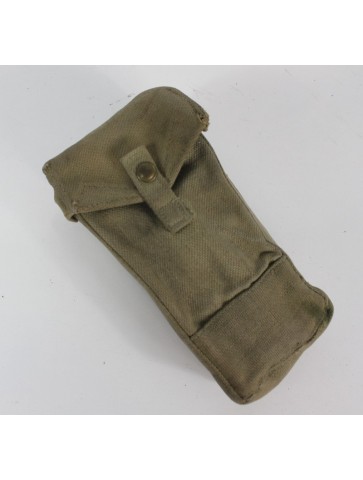 Genuine Surplus British 38 pattern Webbing Pouches Press Stud Cotton Canvas