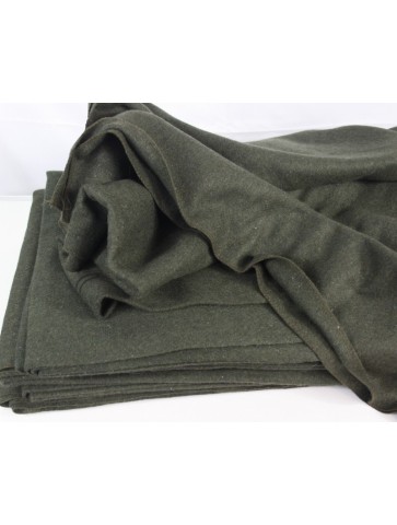Genuine Surplus Vintage US Army Military 100% Wool Blanket NEW Moss Green
