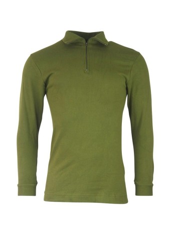 Kombat Military Norgie Norwegian Shirt Mid Layer Thermal Zip Neck Top 100%Cotton