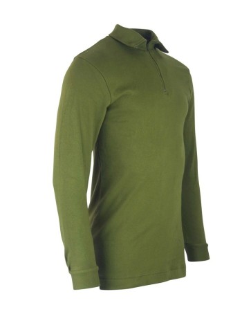 Kombat Military Norgie Norwegian Shirt Mid Layer Thermal Zip Neck Top 100%Cotton