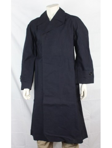 Genuine Surplus Italian Gaberdine Rain Coat Vintage 1962 Mac Navy  44-46" (956)