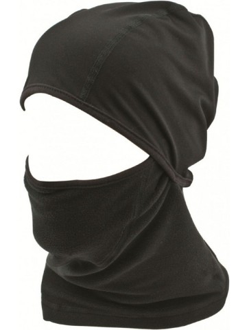 Highlander Fleece Face Mask and Helmet Liner Balaclava Headover Snood Black