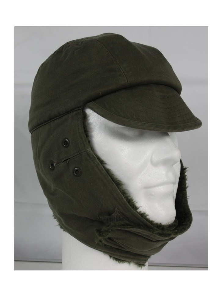 Genuine Surplus French Vintage Cold Weather Hat Army Military Size 56 (1031)