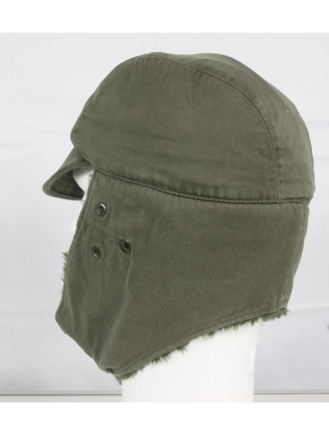 Genuine Surplus French Vintage Cold Weather Hat Army Military Size 56 (1031)