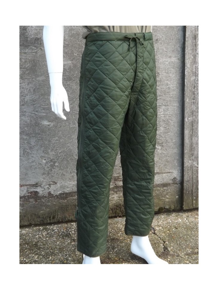 Genuine Surplus British Quilted Padded trouser Liner Thermal Winter 30" W