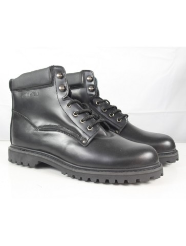 Highlander Ranger Steel Toe Cap Black Leather Ankle Boots...