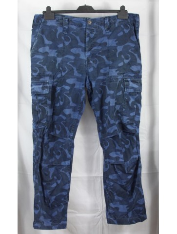 Cabaneli Milano Urban Midnight Blue Camo Trousers...