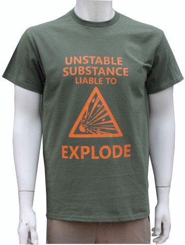 Unstable Substance likely to Explode Exclusive Printed...