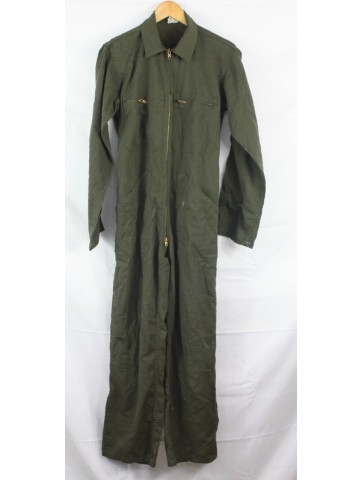 Genuine Surplus French Army Coverall Olive Green Zip...