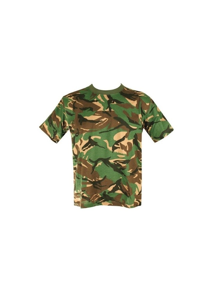 Kids Army Camouflage T-Shirt British DPM