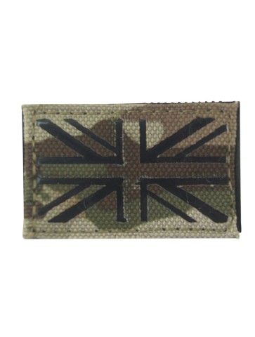 KT Mini Laser Cut Union Jack Patch Military Subdued Hook...