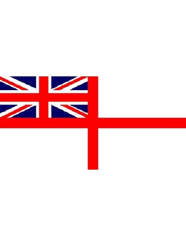 British Navy White Ensign Printed Polyester Flag 5'x3'