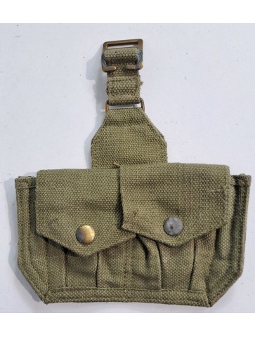 Genuine Surplus Italian Army Double Webbing Pouch Vintage...