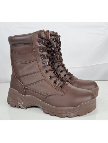 Ex Display All Leather Brown Patrol Boot PU Sole MOD...