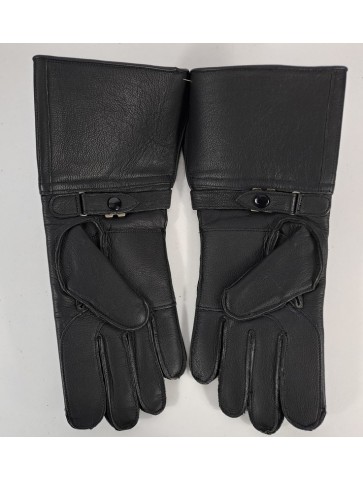 NEW Genuine Surplus Leather Motorbike Gloves Suede Lined...