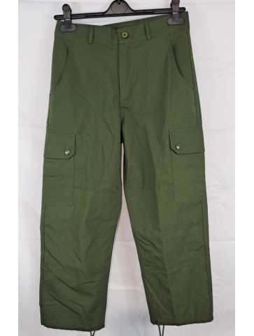Army Style Olive Green Ripstop Trousers Combat Cargo 30"...