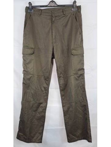 Army Style Olive Green Polycotton Trousers Combat Cargo...