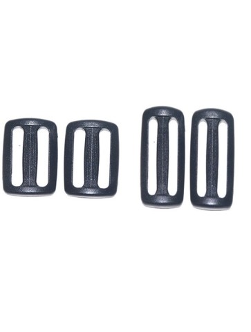 Highlander Slip Lock Triglide  Black Plastic Pack of 2...