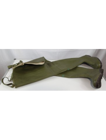 Genuine Surplus French Army Thigh Waders Olive Green...