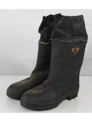 Genuine Surplus French Army Winter Boots Rubber Aigle...
