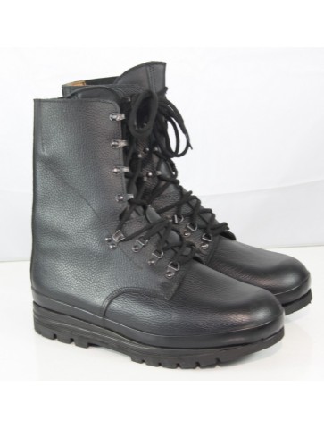 NEW Genuine Surplus Swiss Army Boots Black Leather Lace...