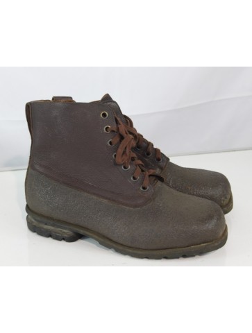 Genuine Surplus Swedish Army Vintage Brown Boots Dated...